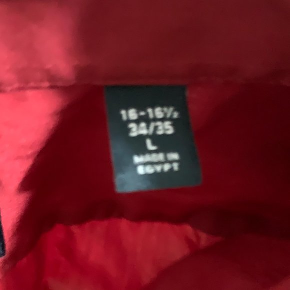 Arrow | Red Regular Fit Button-Down Dress Shirt | Sz L [16-16.5 | 34/35] - Picture 7 of 10